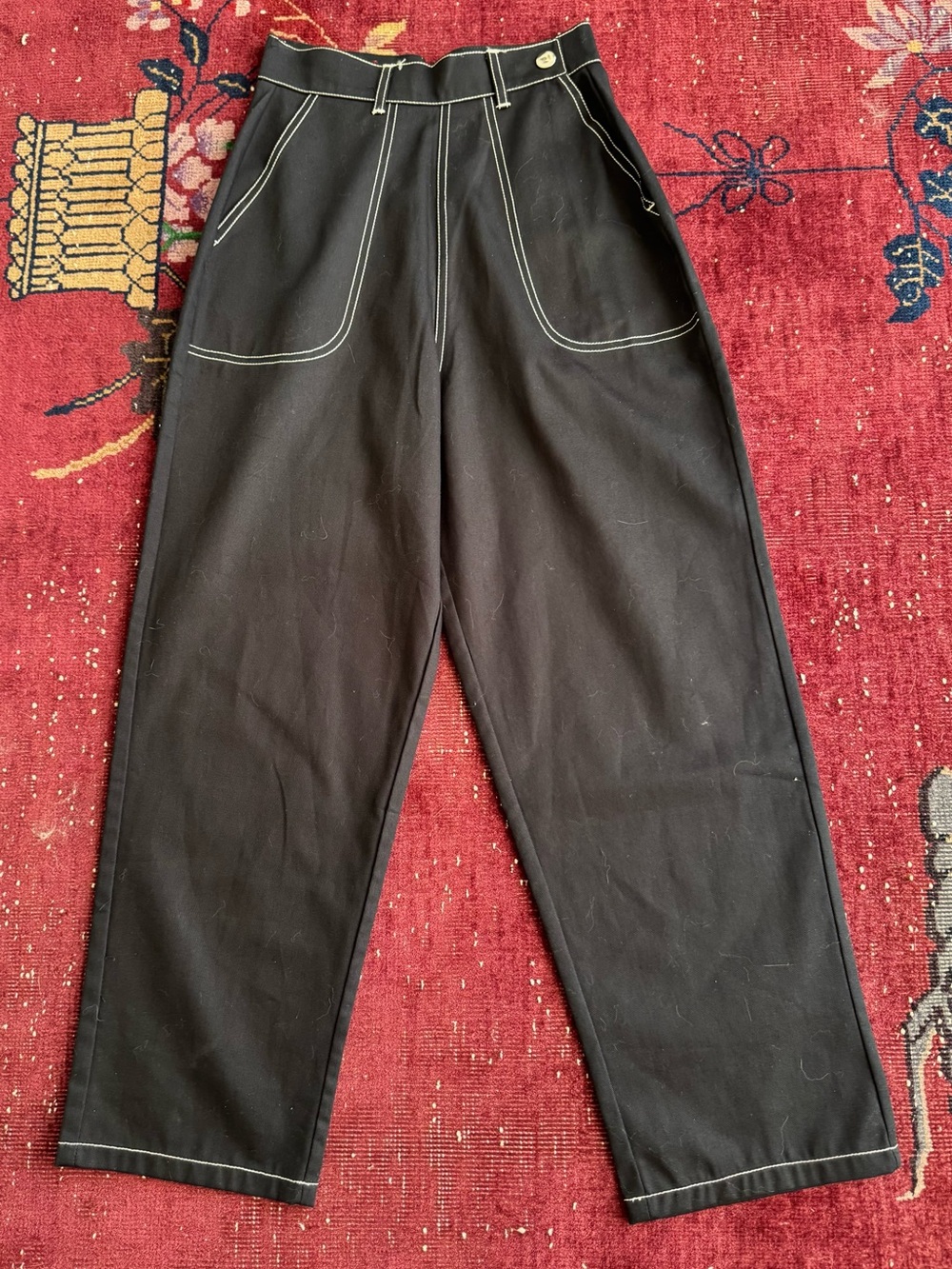 Adorable Retro 1950’s Style Black Denim Peddle Pushers by Freddie’s of Pinwood!